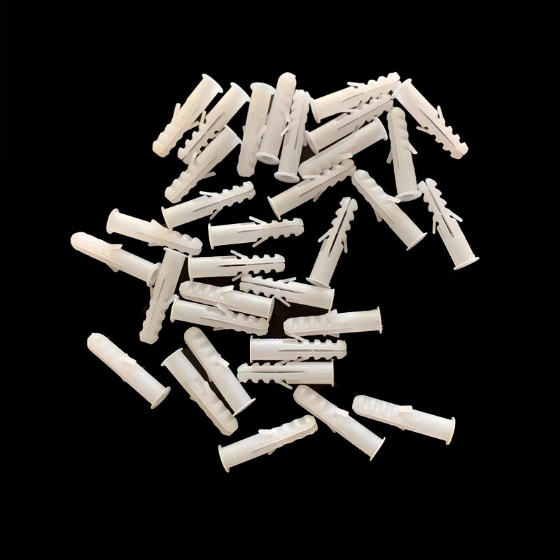 哲弘地白色膨胀管 塑料膨胀螺丝 胶粒胶塞墙塞胶栓 6mm 8mm 10mm 6mm1