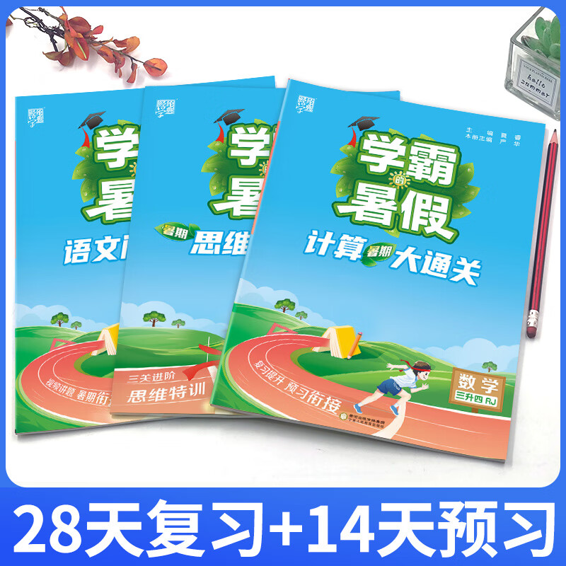 2024学霸的暑假衔接作业小学一升二升三升四升五升六年级下册暑假作业 语文预科班数学计算思维题大通关 【思维题大通关】-数学 三升四