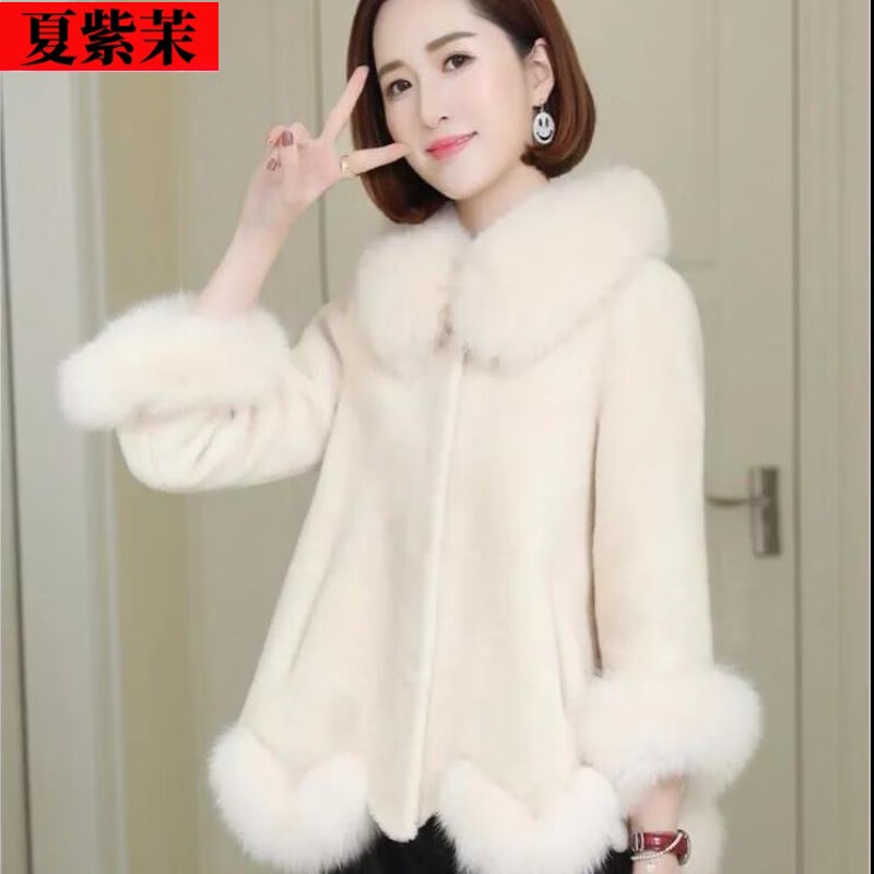 貂皮大衣白色 貂皮大衣s