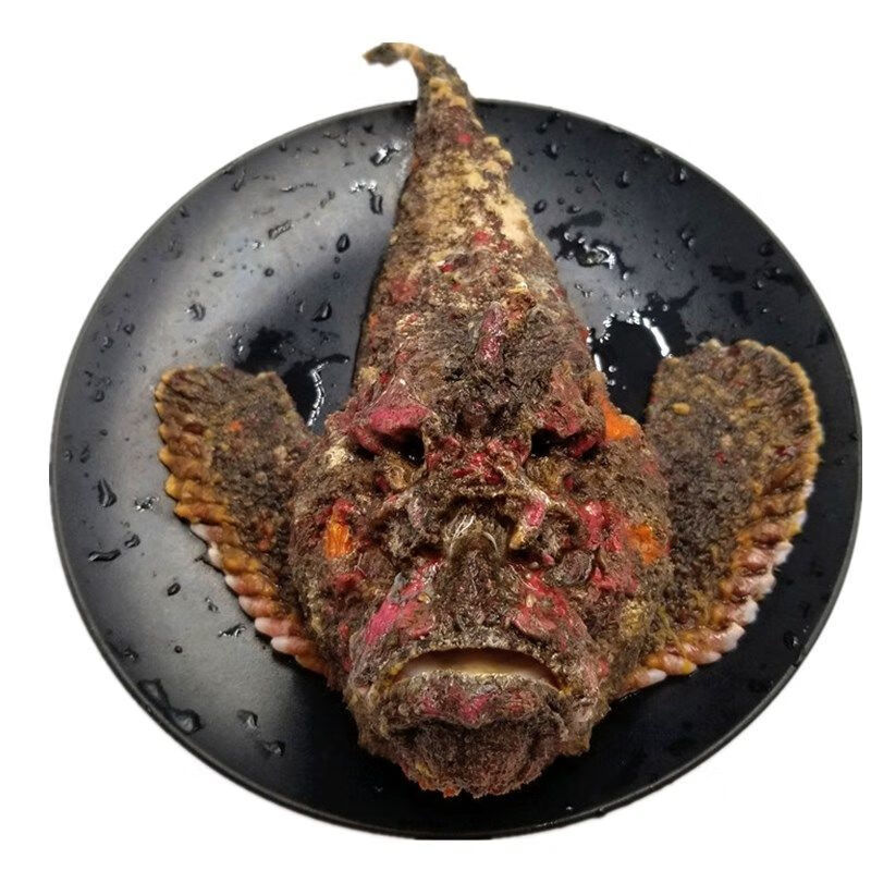 海钓石头鱼玫瑰毒鲉南沙野生海捕新鲜急冻老虎鱼海鲜水产 【去掉内脏