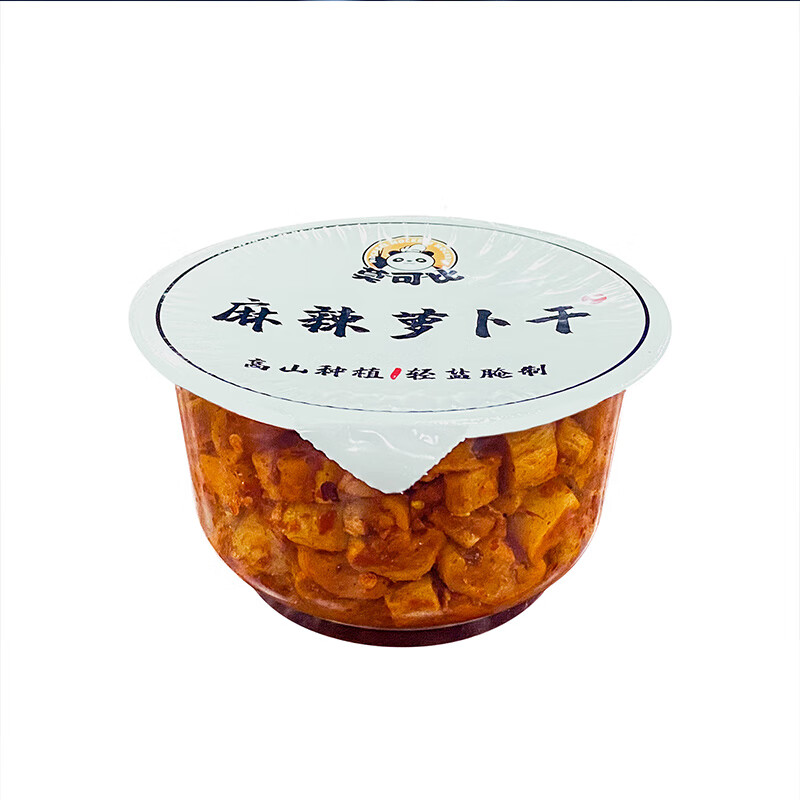 莫可比麻辣萝卜干 四川特产 辣爽口辣脆咸菜腌香辣红油豆豉萝卜丁 238