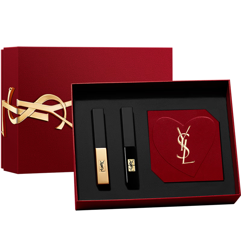 YVES SAINT LAURENT 圣罗兰 细管纯口红套装 (#N°1966暖棕红2.2g+#N°21复古正红2.2g)