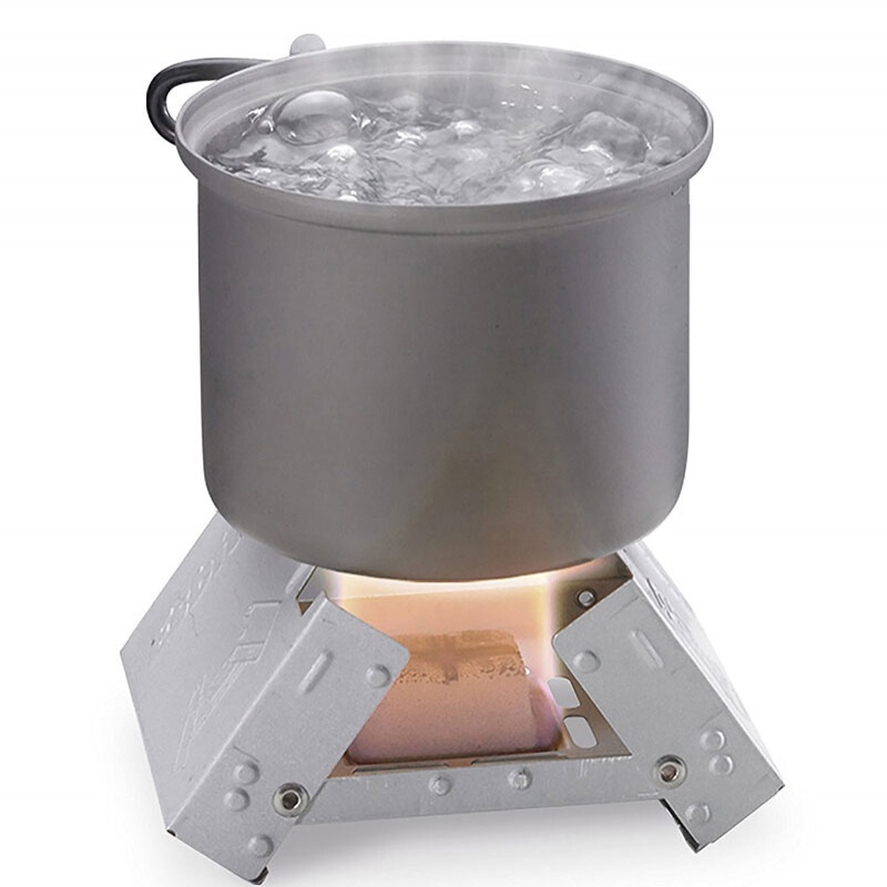 2020德式折叠小火炉 迷你酒精炉 学生火锅户外便携式火箭炉野炊a