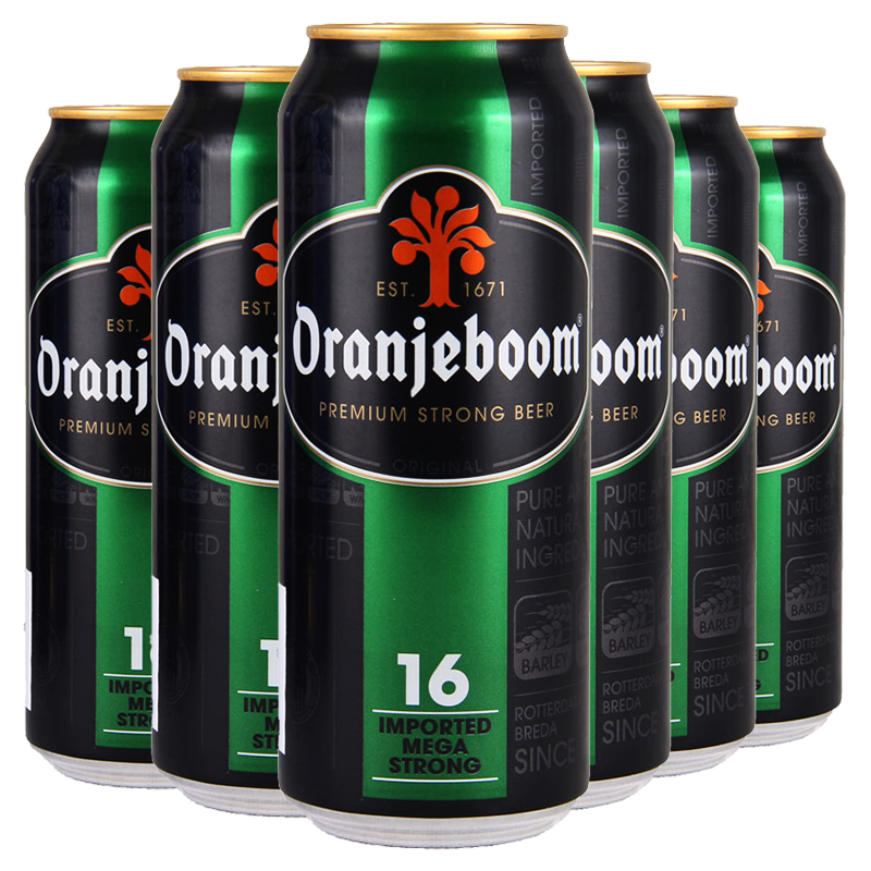 橙色炸弹啤酒6罐装 16度18度20度高度数烈性进口oranjeboom 16度啤酒