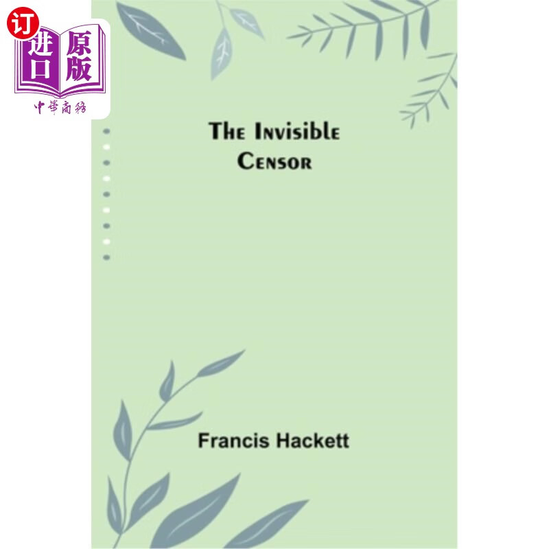 海外直订the invisible censor 看不见的审查