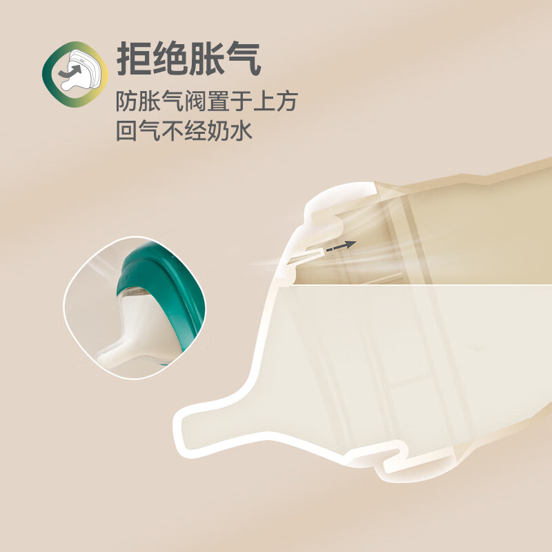 HEGEN海格恩新生婴儿防胀气奶瓶3-6个月+ppsu仿母乳奶瓶蛇年纪念款礼盒 【蛇年宝宝必备】奶瓶 240ml 3-6个月+