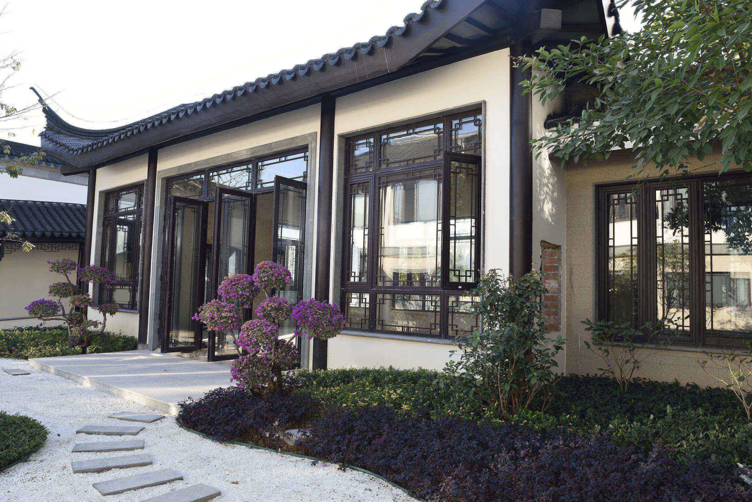 橙央仿古窗新中式门窗别墅仿古窗复古门窗系统门窗断桥铝 118仿古窗