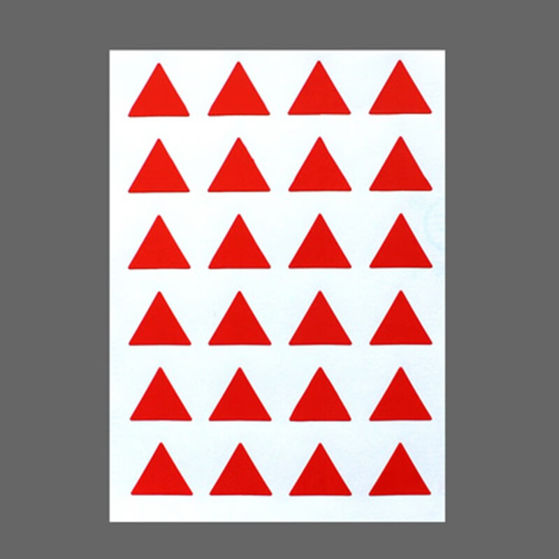 兰衍 地图标记贴纸 不干胶办公计划记号贴彩色贴 标记贴纸 红色三角