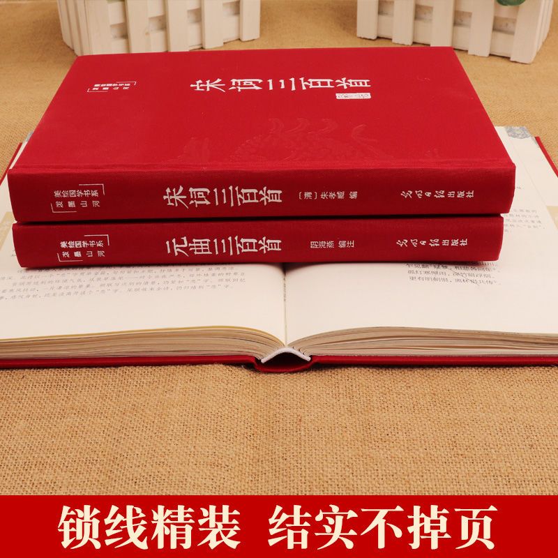 【严选】全套7册古诗词大全人间词话王国维唐诗三百首宋词元曲三百首 【认准正版假一赔十】 彩色详解诗经（4本套装）烫金