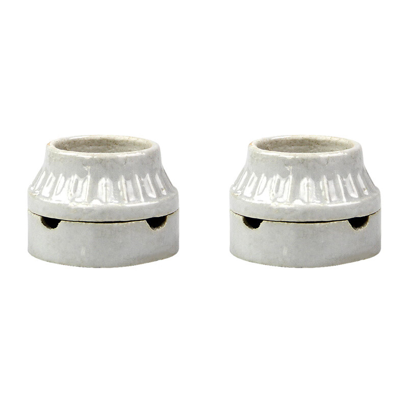 螺口耐高温爬宠箱灯头灯泡底座子灯具配件 e27陶瓷灯座2只装