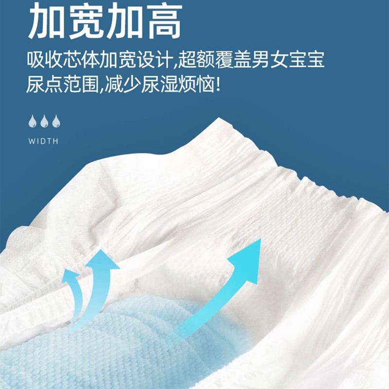 貝氏（beishi）魔法幻吸纸尿裤轻薄柔软干爽透气男女宝宝通用 魔法幻吸 纸尿裤M码44片