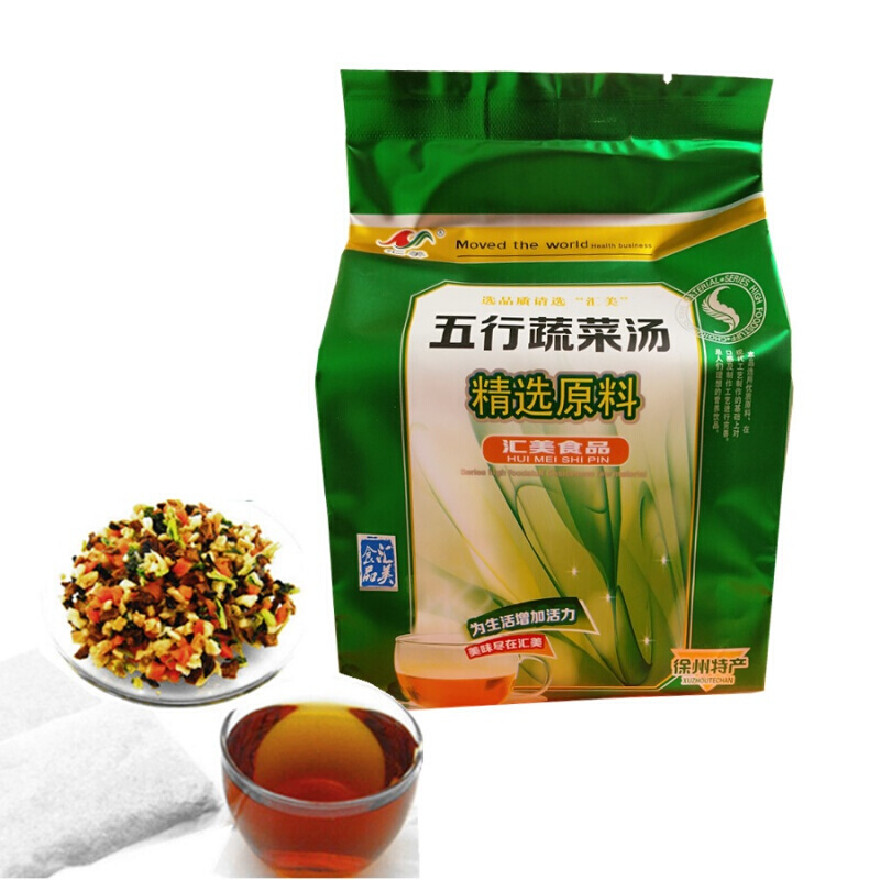 俏滋郎徐州袋装绿色汇美新款新鲜五行蔬菜汤300g五行汤