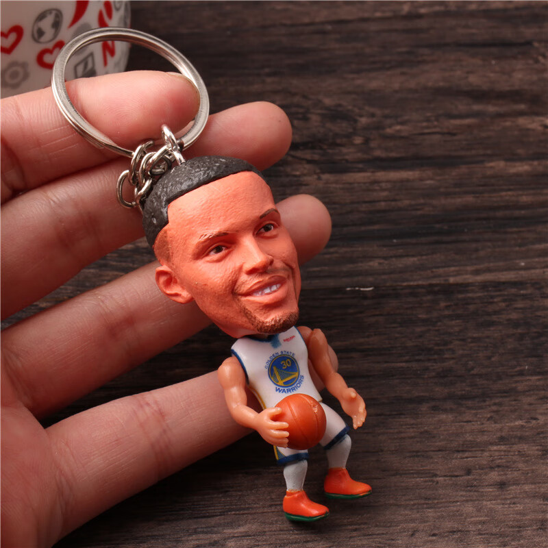 乌拓创意卡通公仔挂件钥匙扣篮球配饰书包挂饰 30号白衣公仔