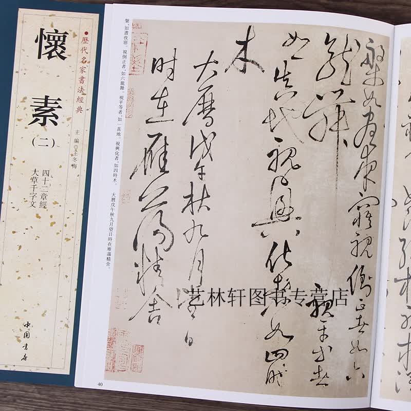 历代名家书法 怀素（二）草书狂草书法字帖 书法作品集草书毛笔字帖 怀素字帖 四十二章经 大草千字文