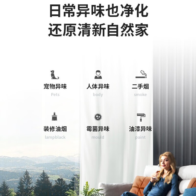 SOLEUSAIR舒乐氏空气净化器 除甲醛 除雾霾过敏原 家用卧室母婴低躁除菌净化器 A03