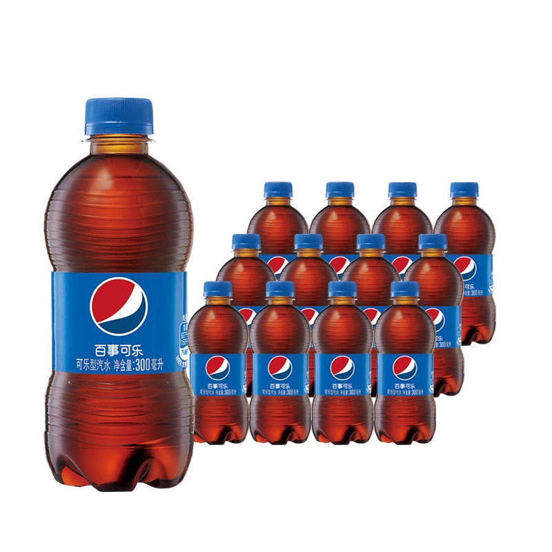 【官方补贴】百事可乐系列碳酸饮料 百事可乐300ml*12瓶/箱