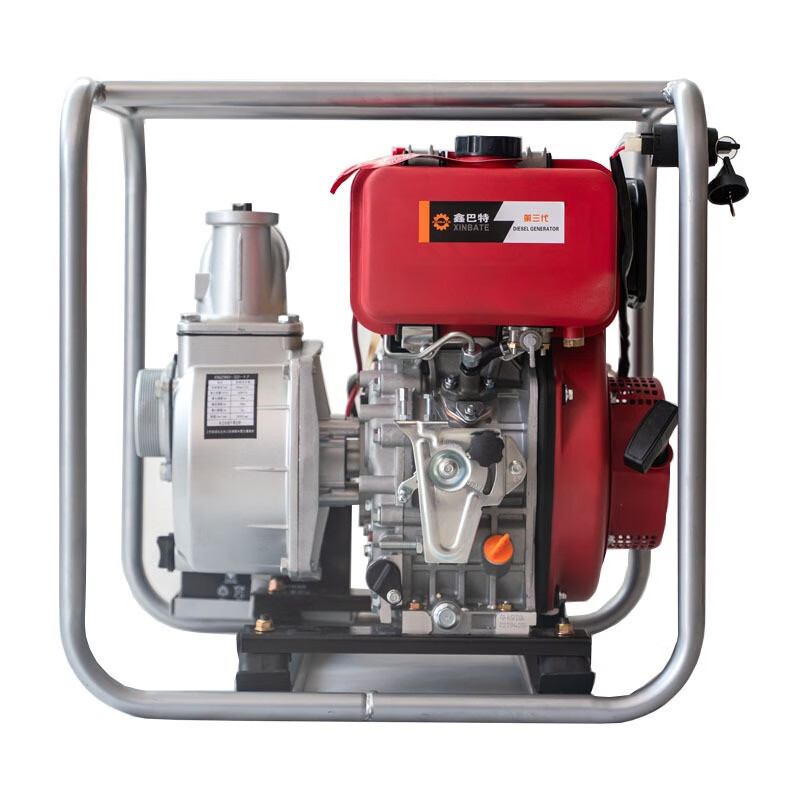 鑫巴特柴油机水泵工程家用便捷式小型自吸泵2寸.3寸.4寸6寸柴油水泵 柴油2寸自吸泵手动