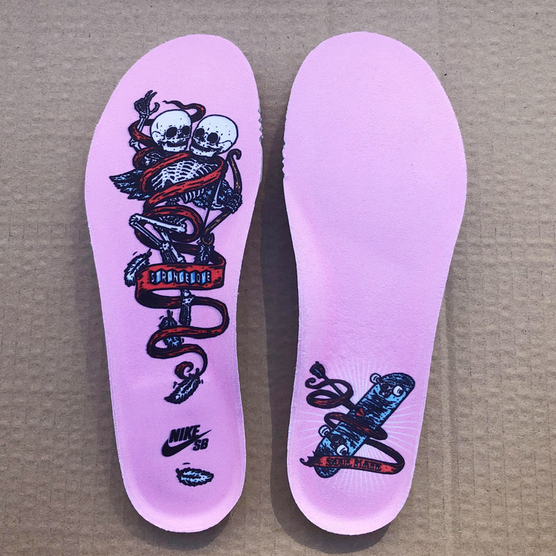 适配耐··克dunk sb鞋垫zoom气垫影子灰黑扎染男女低帮a·j1板鞋潮