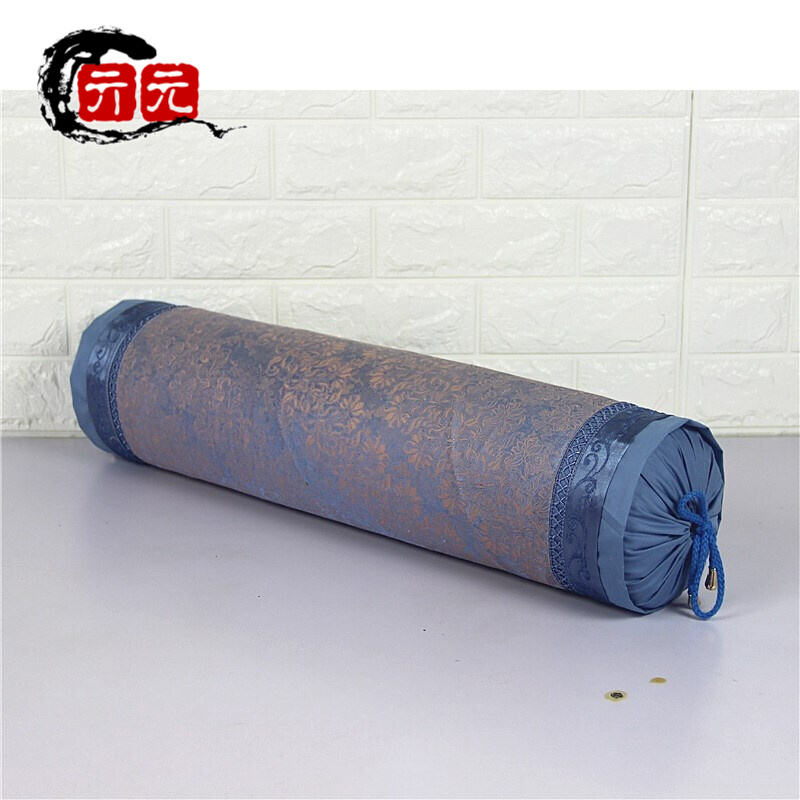抱枕長(zhǎng)條枕乳膠圓抱枕套長(zhǎng)圓柱形乳膠圓形拆洗小型男朋友長(zhǎng)條抱枕枕套 藍(lán)色(絲綿提花) 直徑10*長(zhǎng)50厘米【僅為枕套、不含內(nèi)芯】