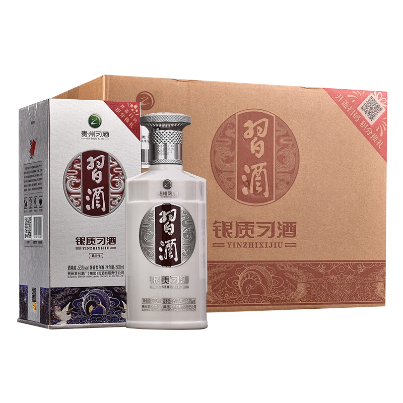 XIJIU/ϰ�� ���ʵ����� 53�� ������ �׾� 500ml 6ƿ