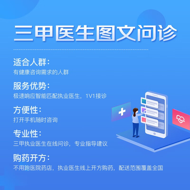 三甲医生图文问诊 3次卡 有效期3个月 京东健康-高端