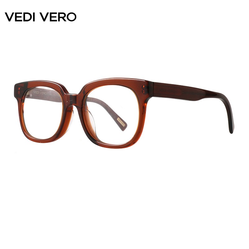 VEDI VERO眼镜框女近视可配镜片文艺方框大脸韩国红色眼镜架VO9103 0VV VO9103/BGC