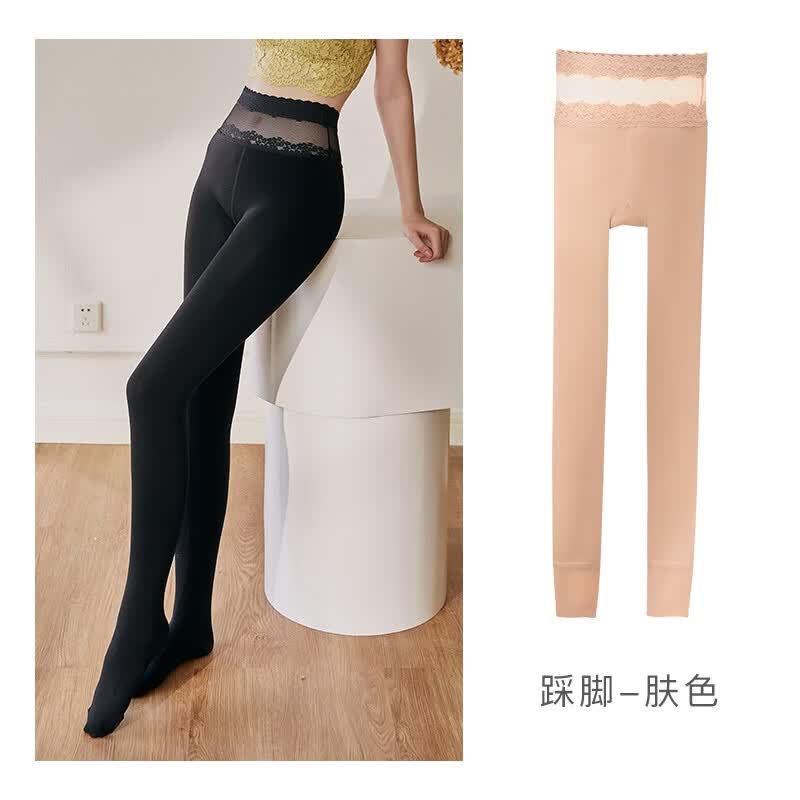 歌力诺光腿神器女内搭秋冬季加厚裸感不掉档连裤袜肉色丝袜显瘦打底裤 肤色 踩脚均码使用感如何?