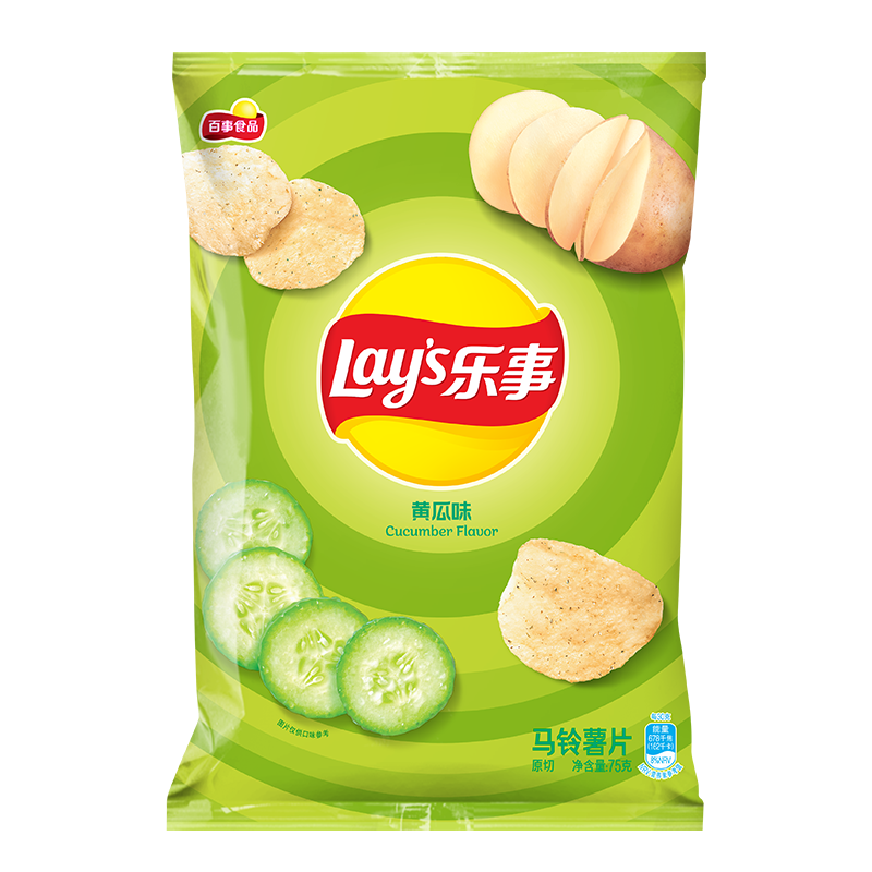 Lay's 乐事 马铃薯片 黄瓜味 75g
