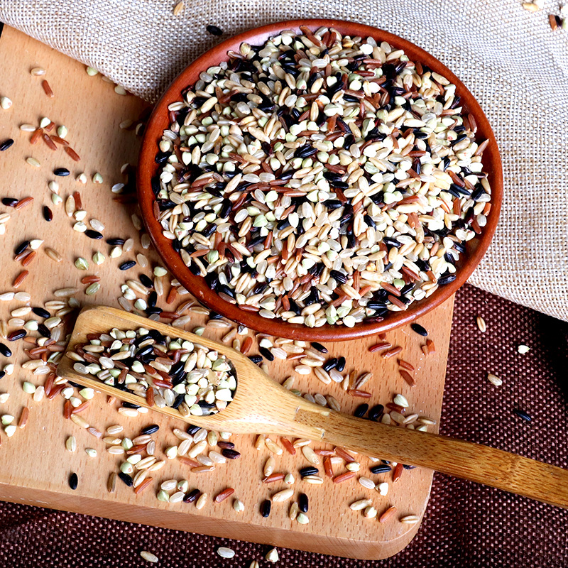 山满田 五色糙米东北五谷杂粮红米黑米燕麦米荞麦三色糙米 五色糙米