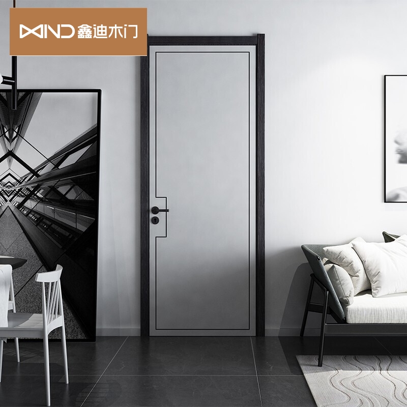 鑫迪木门 免漆门简约室内门实木复合门隔音门房门卧室门xp-2280a