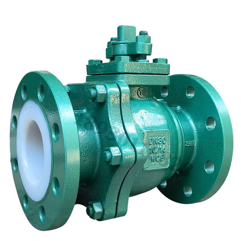 霁之沁衬氟球阀dn80铸钢衬四氟q41f46防腐蚀耐酸碱液氯罐底304四氟