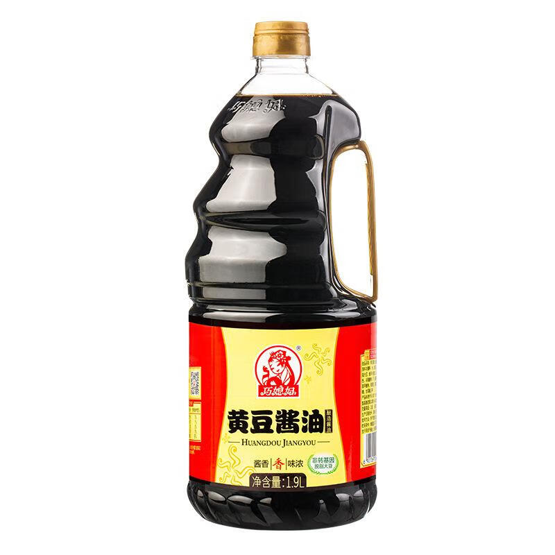 巧媳妇【厂家直发】黄豆酱油生抽桶装烹调炒菜卤炖调馅佐餐调味品 1桶装1.9L