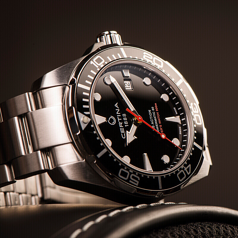 雪铁纳certina瑞士手表京东特别版海龟潜水表系列钢带男表防水300米c