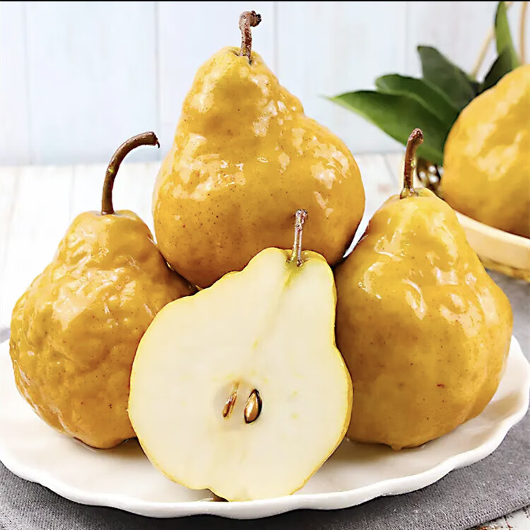 佑嘉木山东烟台吃软不吃硬丑梨老婆梨太婆蜜梨软糯香甜  净重4.5斤严选装