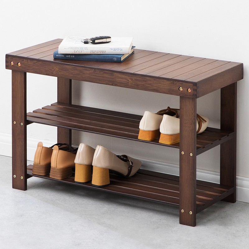 老竹匠多层楠竹换鞋凳