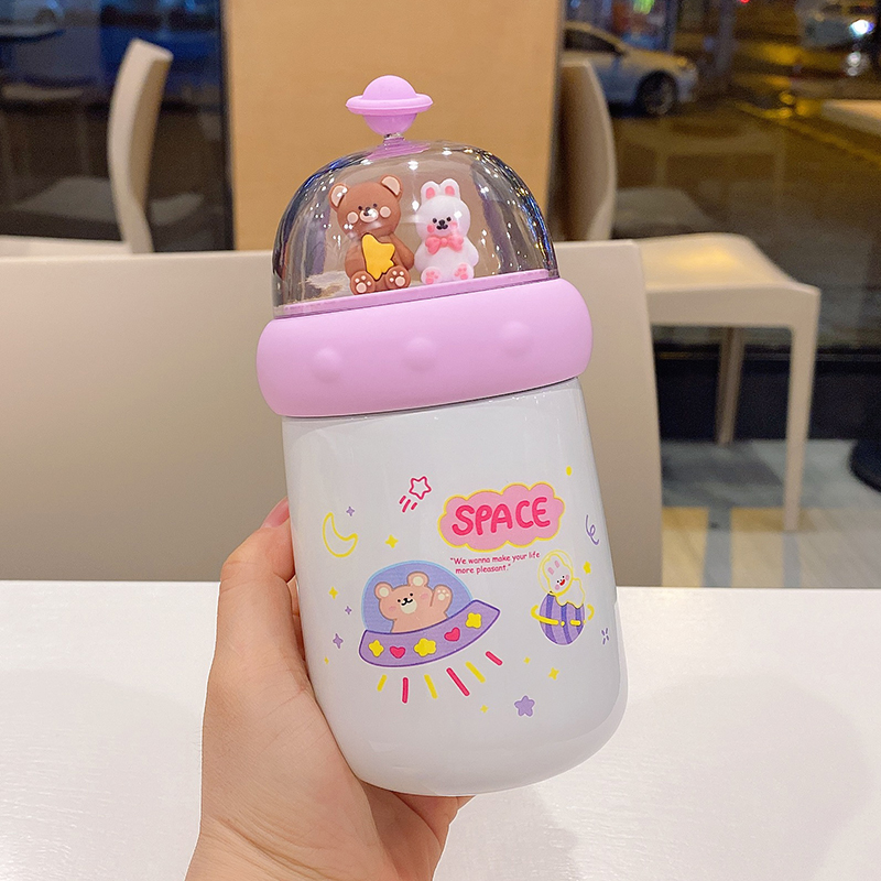 特百惠商场同款独角兽保温杯韩版ins迷你大肚杯少女心水杯小学生儿童
