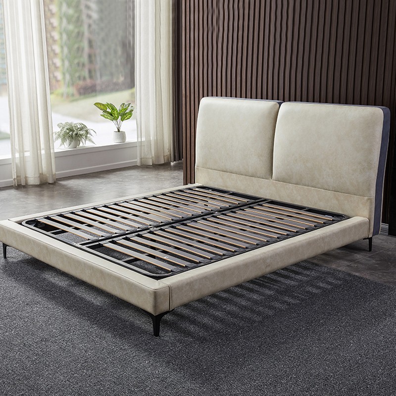 慕思derucci床双人科技布软包床现代简约18米主卧齐边