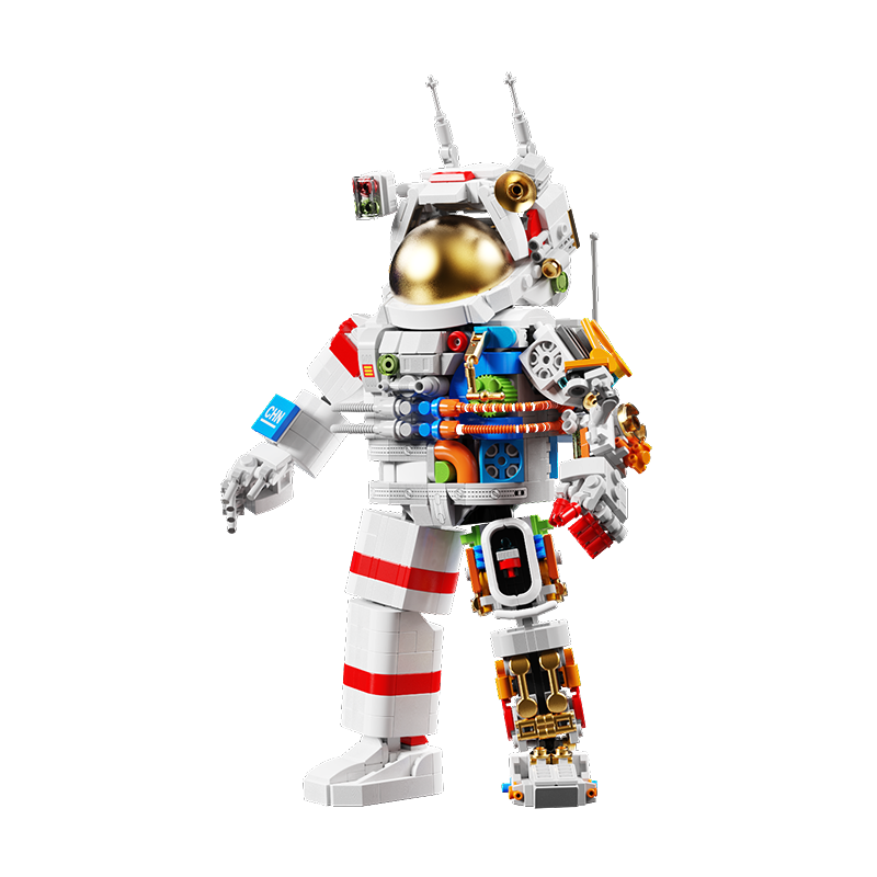 斯纳恩航天宇航员拼装积木太空人模型儿童玩具乐高男女孩学生日礼物