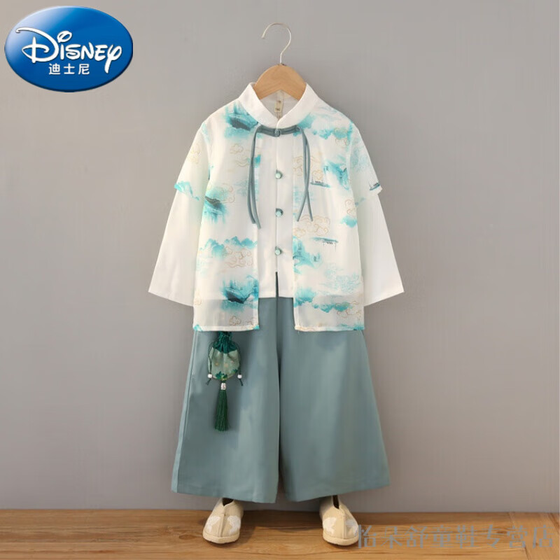 迪士尼（Disney）汉服男童秋装中国风儿童国学服套装男孩高端古风唐装宝宝民国服装 绿色 110码建议身高100-110cm4-5岁怎么样,好用不?