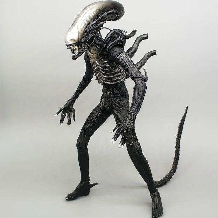 pa改异形大战铁血战士手办呕吐者怪兽玩具模型人偶玩偶公仔可动 f 白