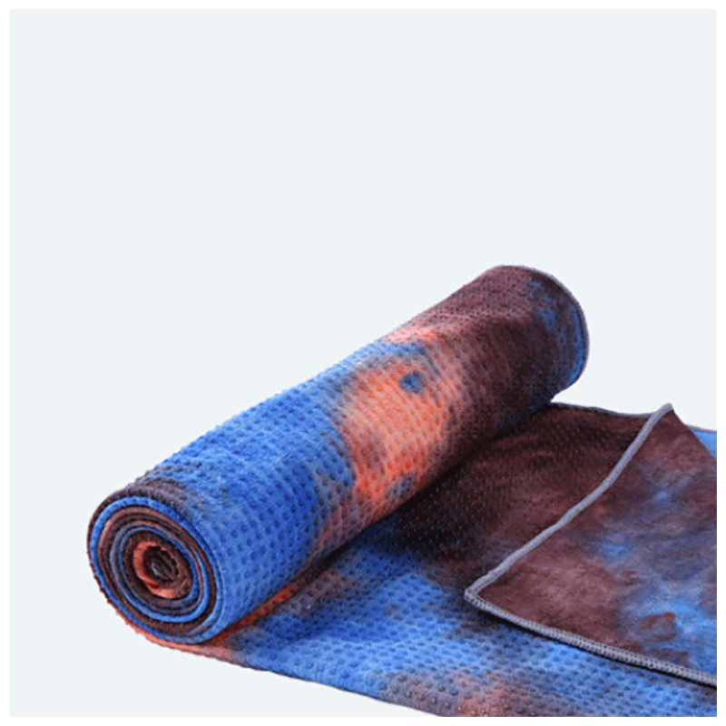 泰瑞格 健身毛巾防滑运动铺巾扎染瑜伽巾印花瑜伽铺巾 蓝山