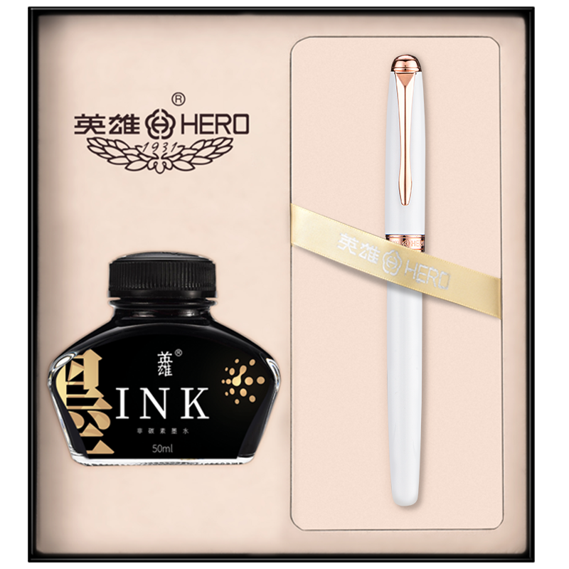 ���������Ӣ�ۣ�HERO���ֱ�850 ��ɫ ��Ů������԰칫ǩ�ֱʸֱ����īˮ��װ