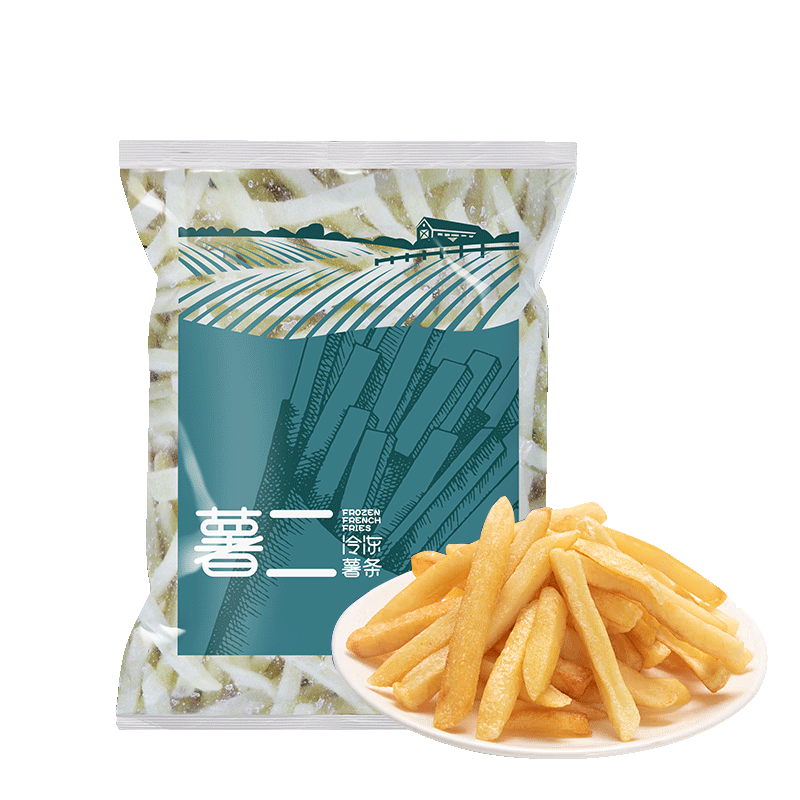雪川食品（Snow Valley）1/4冷冻细薯条半成品 4斤/袋原味空气炸锅食材速食预制菜炸货小食