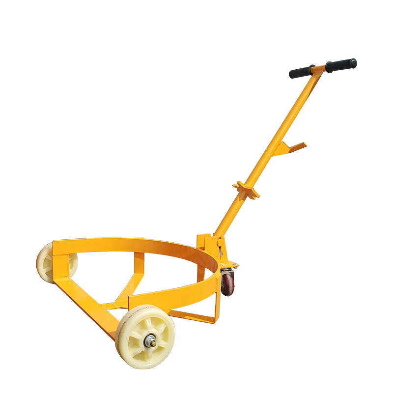 低位液压油桶搬运车手拉油桶车开口便携式扶桶手推油桶车移动底座