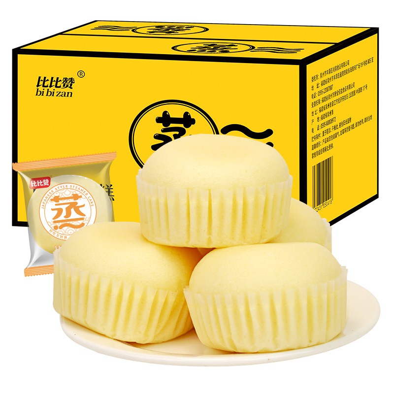 比比赞日式蒸蛋糕400g/箱 7.99元 - 86线报