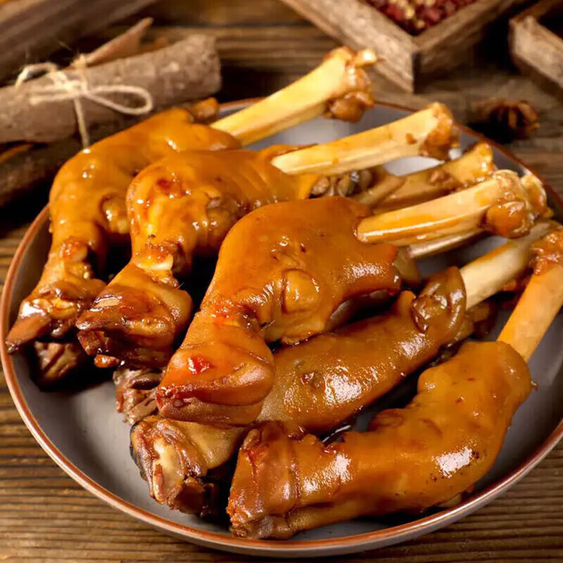 夯牛情内蒙古特色美食羊蹄子熟食羊脚真空装卤制即食 香辣羊蹄约 120