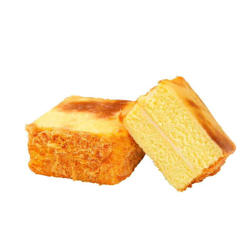 青草家岩烧奶酪包蛋糕原味奶油夹心冰面包 早餐下午茶零食代餐 岩烧乳酪肉松小方90g*5盒