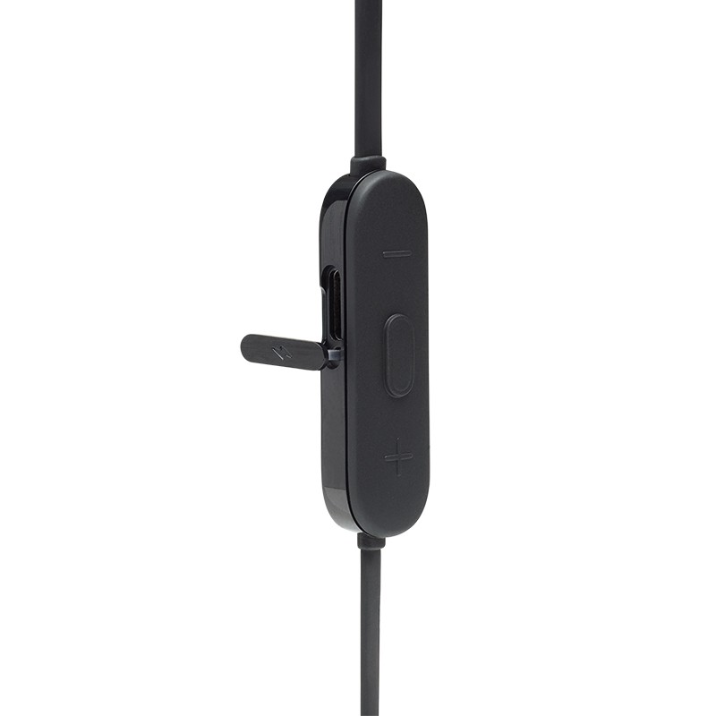 JBL TUNE125BT 颈挂式无线蓝牙耳机 半入耳式通话跑步运动耳机 带麦线控音乐耳机 苹果华为小米通用 熔岩黑