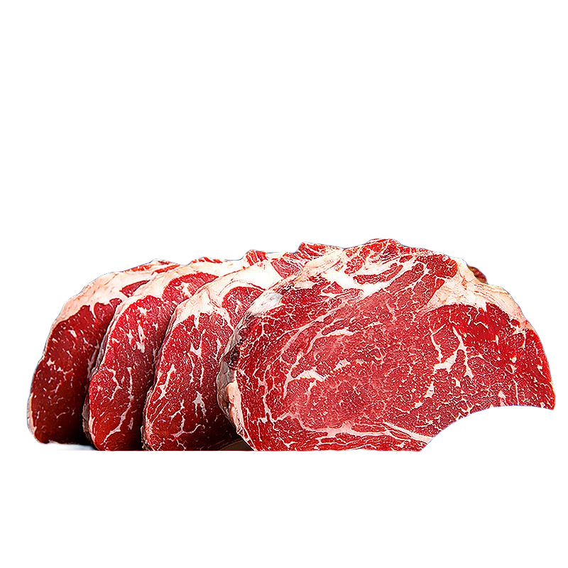 小牛凱西牛排整切牛肉家庭兒童牛排不拼接不合成盒裝帶醬1.2kg【贈禮包】 1.2kg西冷牛排10片+【6件套】