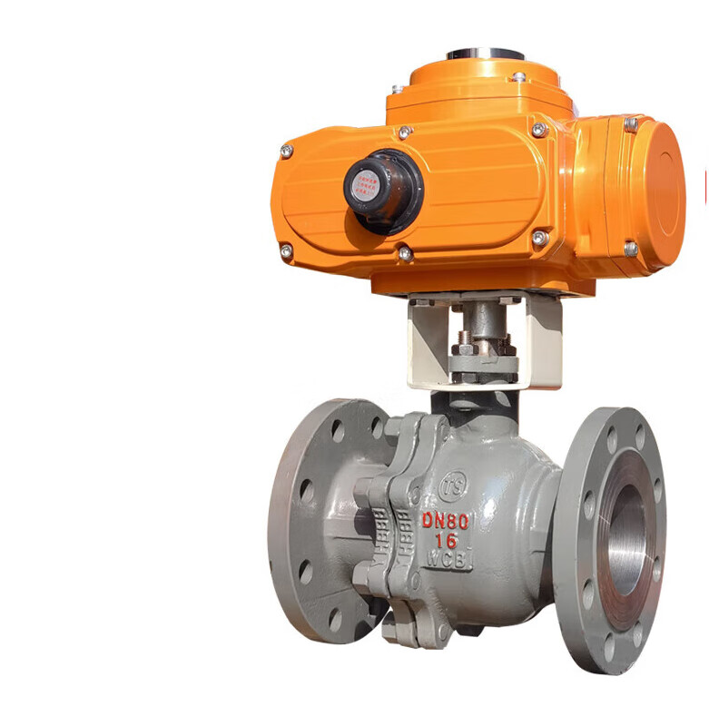 球阀24v蒸汽油品空气天然气燃气o型切断流量调节开关阀门 dn65_铸钢